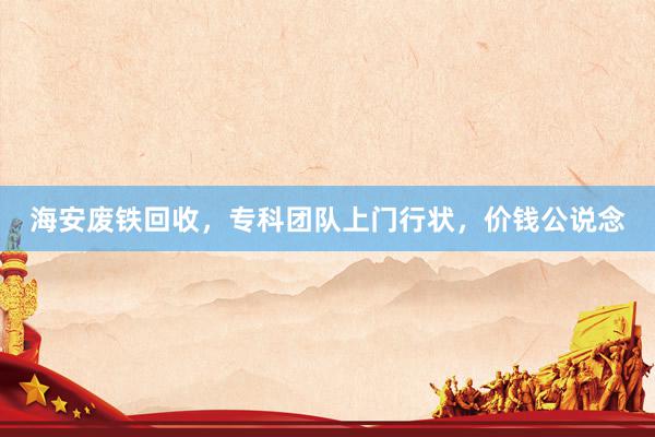 海安废铁回收，专科团队上门行状，价钱公说念