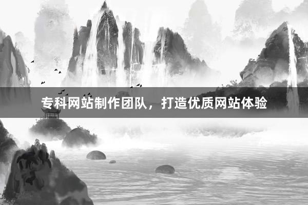 专科网站制作团队，打造优质网站体验